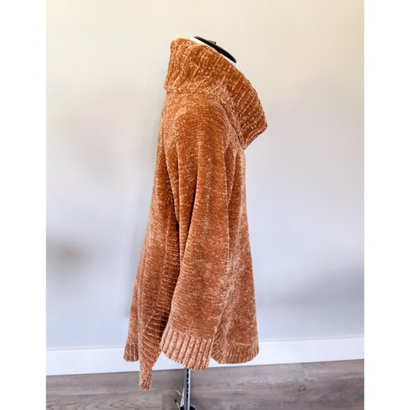 Anthropologie Moth Benilda Chenille Tunic Oversized Turtleneck Sweater - Picture 11 of 12